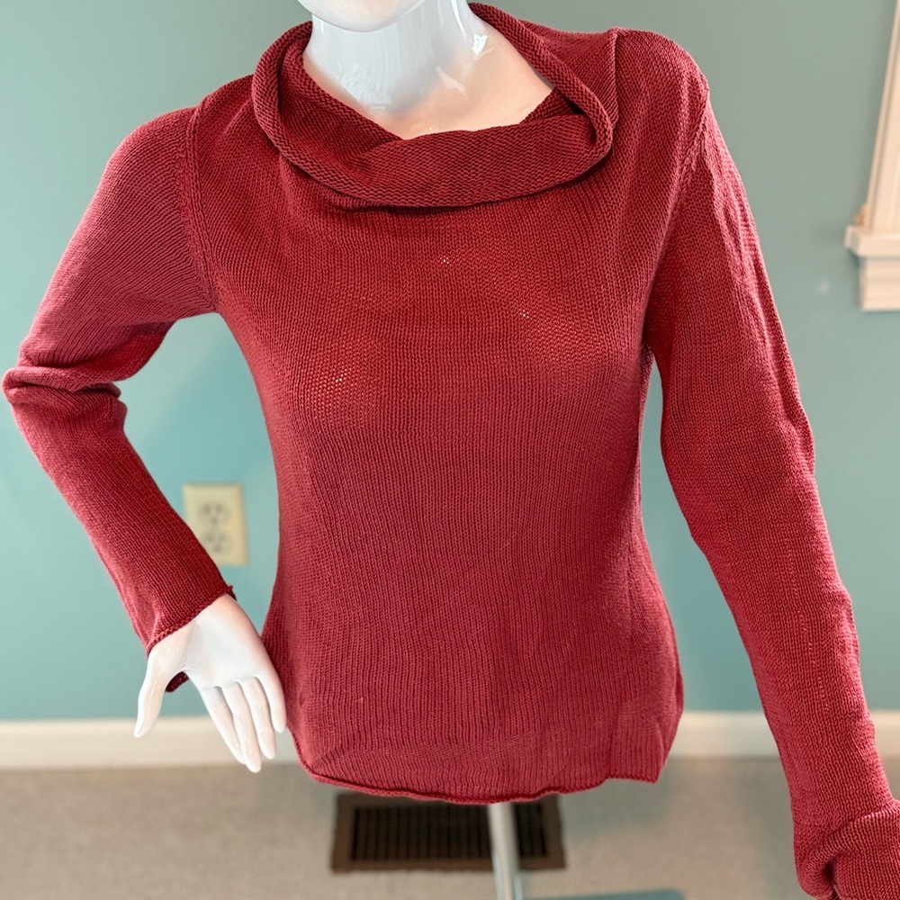 Banana Republic Rust-Colored Cowl Neck Sweater